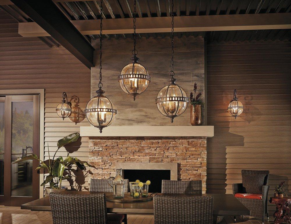 Kichler Lighting Olde Bronze 75W 3-Light Medium E-26 Incandescent Semi-Flush Mount Ceiling Fixture 