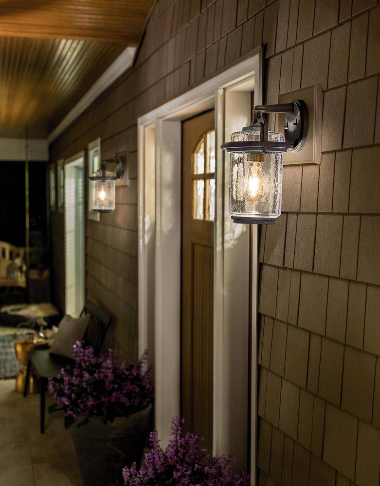 Kichler Lighting Weathered Zinc 100W 1-Light Medium E-26 Incandescent Outdoor Wall Sconce 