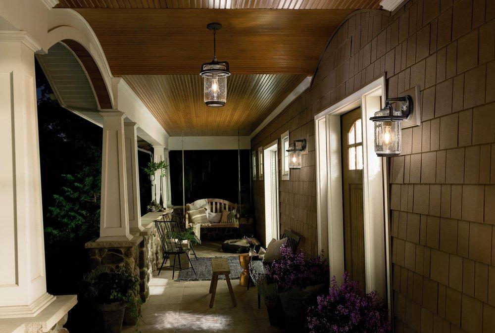 Kichler Lighting Weathered Zinc 100W 1-Light Medium E-26 Incandescent Outdoor Wall Sconce 