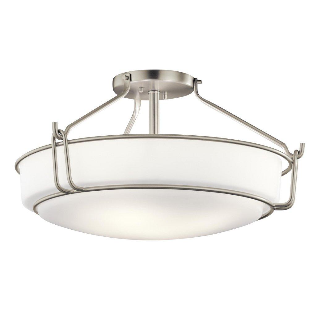 Brushed Nickel SEMI FLUSH 4LT 