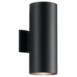 60W 2-Light Medium E-26 incandescent Outdoor Wall Sconce in Black