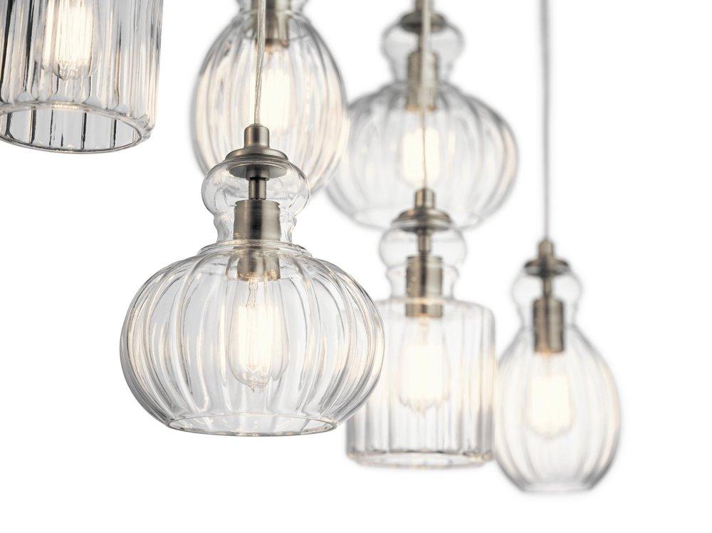 Kichler Lighting Brushed Nickel 360W 6-Light Medium E-26 Incandescent Chandelier 