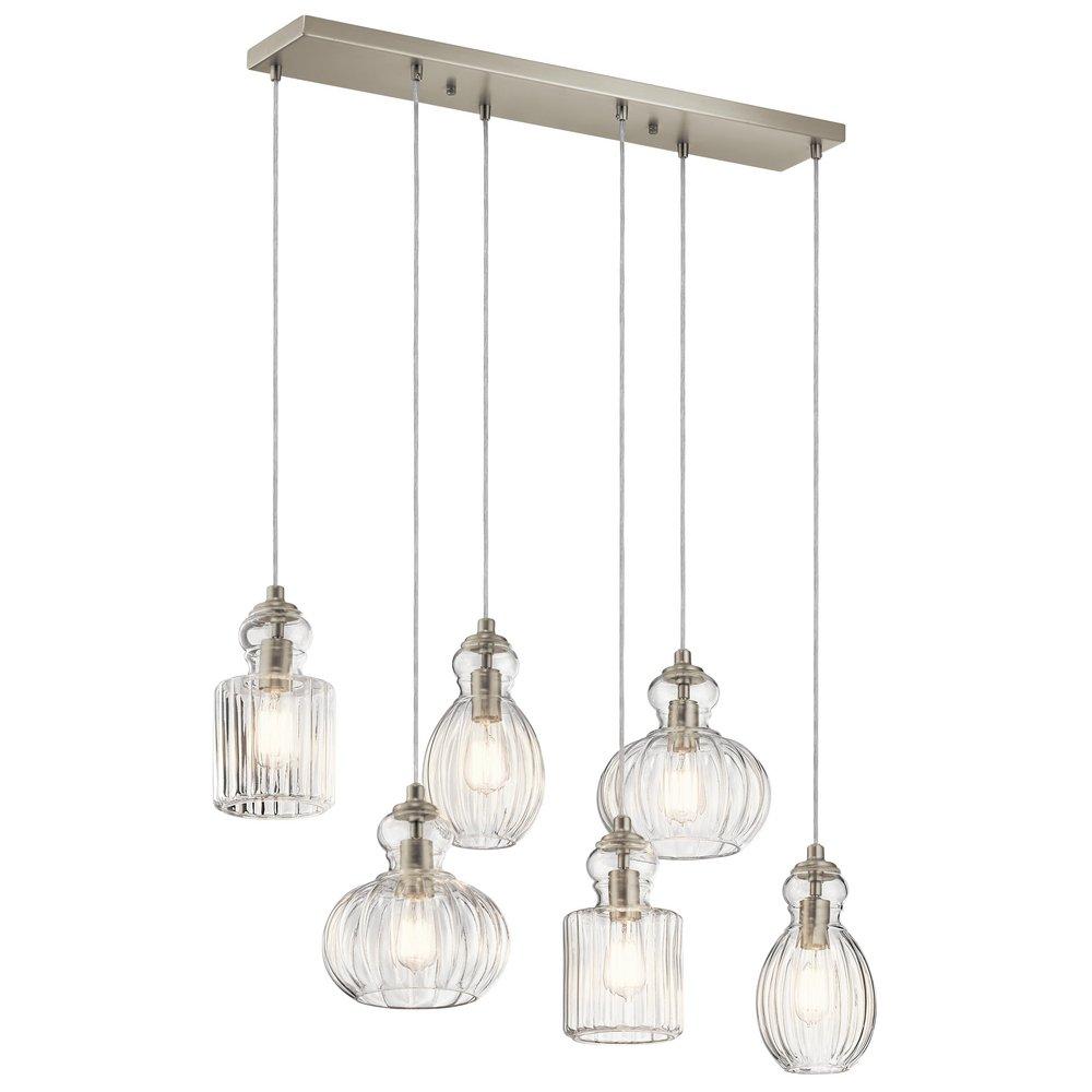 Kichler Lighting Brushed Nickel 360W 6-Light Medium E-26 Incandescent Chandelier 