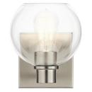 75W 1-Light Medium E-26 Incandescent Wall Sconce in Brushed Nickel