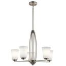 Kichler Lighting Brushed Nickel 75W 5-Light Medium E-26 Incandescent Chandelier 