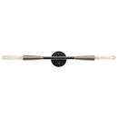 Kichler Lighting Black 60W 2-Light Medium E-26 Incandescent Wall Sconce 