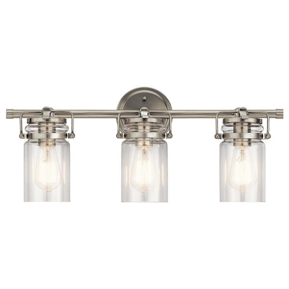 Kichler Lighting Brushed Nickel 75W 3-Light Medium E-26 Incandescent Vanity Fixture 