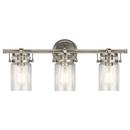 Kichler Lighting Brushed Nickel 75W 3-Light Medium E-26 Incandescent Vanity Fixture 