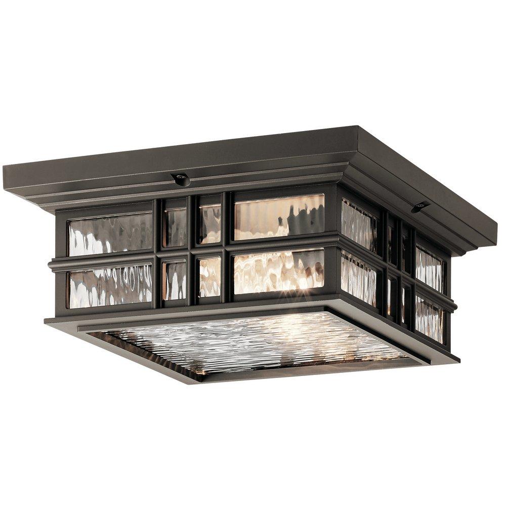 Kichler Lighting Olde Bronze 75W 2-Light Medium E-26 Incandescent Outdoor Ceiling Fixture 