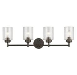 60W 4-Light Medium E-26 Incandescent Vanity Fixture in Olde Bronze