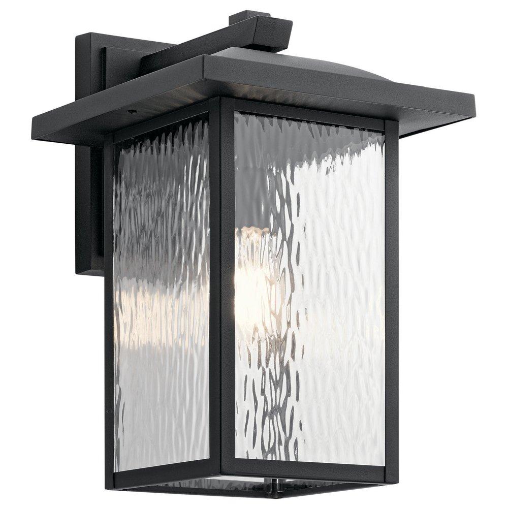 Kichler Lighting Textured Black 100W 1-Light Medium E-26 Incandescent Outdoor Wall Sconce 