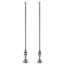 Signature Hardware Brushed Nickel 1/2 in. Supply Line Cross Handle Stop 