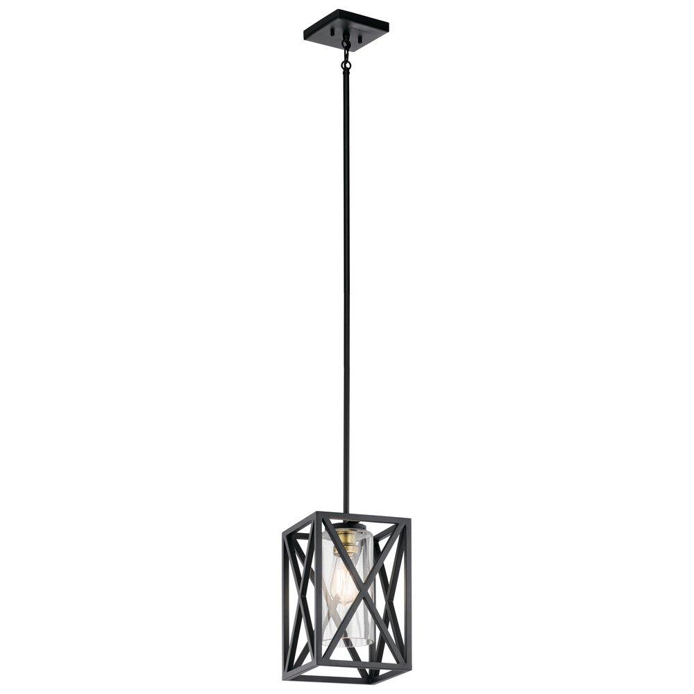Kichler Lighting Black 75W 1-Light Medium E-26 Incandescent Pendant Light 