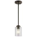 Kichler Lighting Olde Bronze 75W 1-Light Medium E-26 Incandescent Mini Pendant 