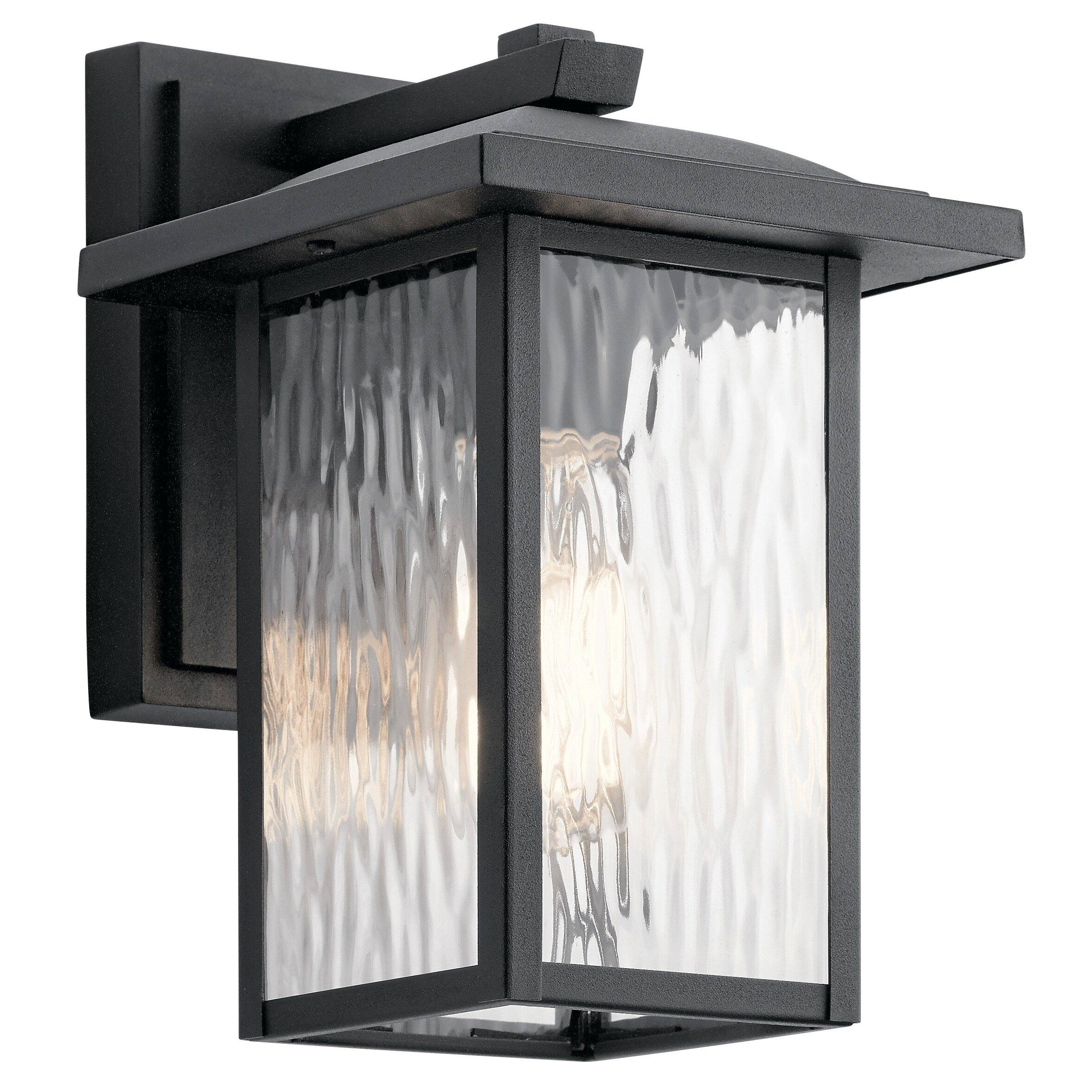 Kichler Lighting Textured Black 60W 1-Light Medium E-26 incandescent Outdoor Wall Sconce 