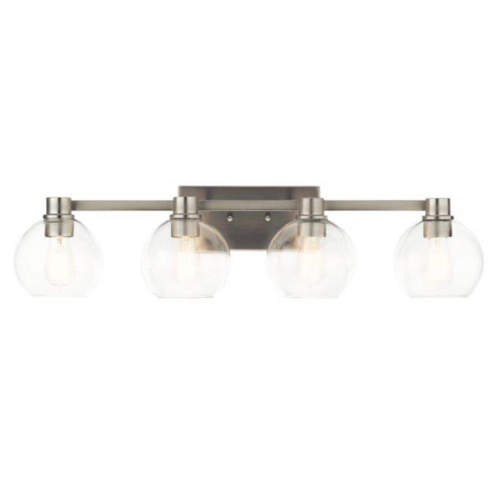 Kichler Lighting Brushed Nickel 75W 4-Light Medium E-26 Incandescent Vanity Fixture 