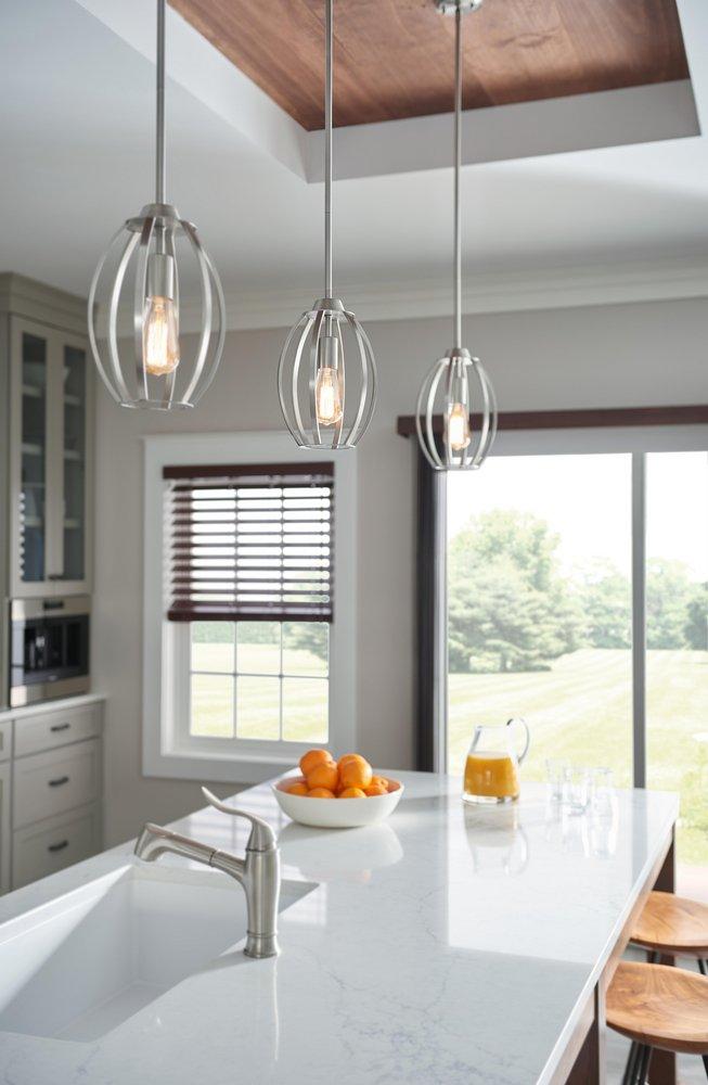 Kichler Lighting Brushed Nickel 75W 1-Light Medium E-26 Incandescent Pendant 