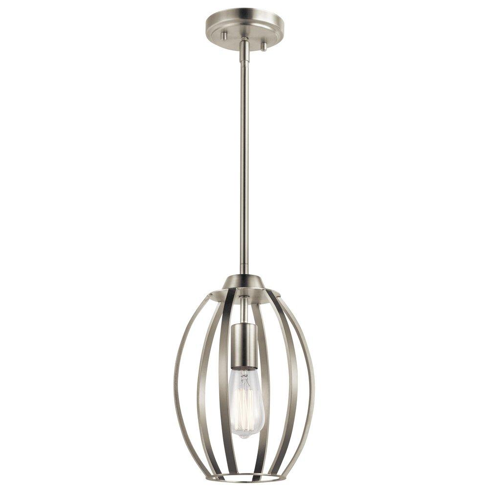 Kichler Lighting Brushed Nickel 75W 1-Light Medium E-26 Incandescent Pendant 