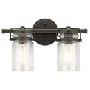 Kichler Lighting Olde Bronze 75W 2-Light Medium E-26 Incandescent Vanity Fixture 