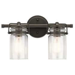 75W 2-Light Medium E-26 Incandescent Vanity Fixture in Olde Bronze