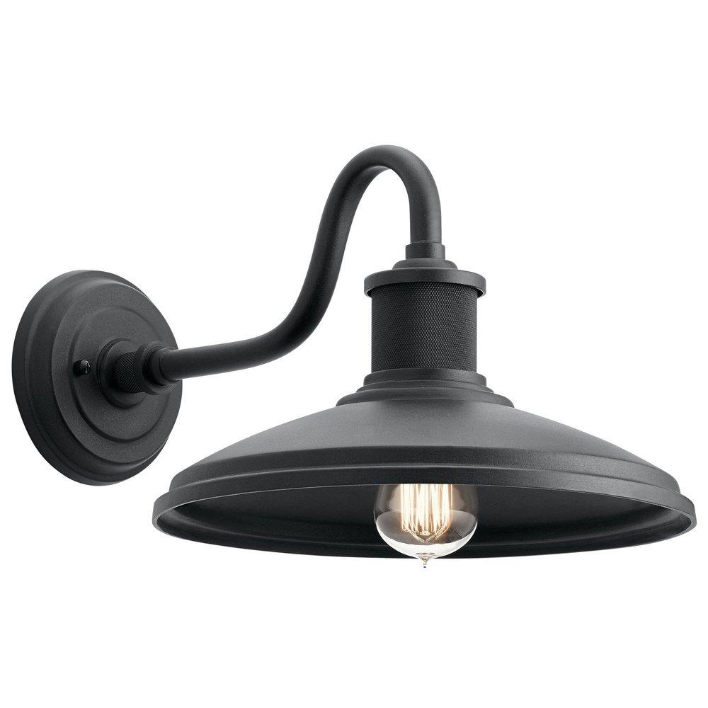 Kichler Lighting Textured Black 100W 1-Light Medium E-26 Incandescent Outdoor Wall Sconce 