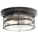 Kichler Lighting Anvil Iron 60W 2-Light Medium E-26 Incandescent Outdoor Ceiling Fixture 
