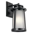 Kichler Lighting Black 75W 1-Light Medium E-26 Incandescent Outdoor Wall Sconce 
