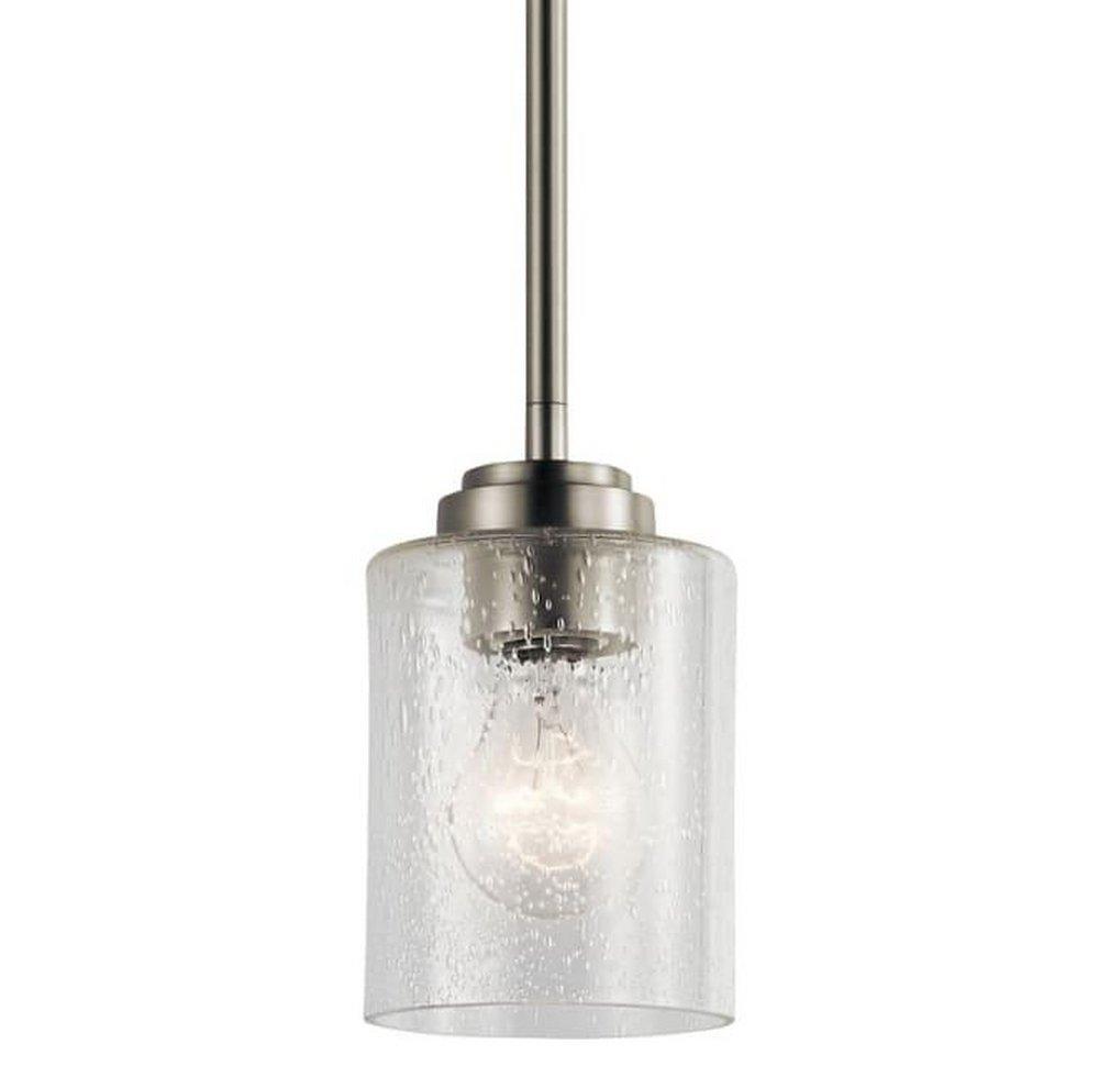 Kichler Lighting Brushed Nickel 75W 1-Light Medium E-26 Incandescent Mini Pendant 