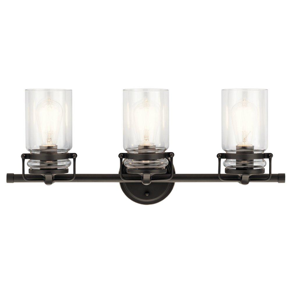 Kichler Lighting Olde Bronze 75W 3-Light Medium E-26 Incandescent Vanity Fixture 
