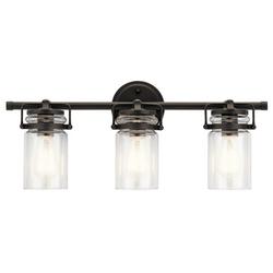 75W 3-Light Medium E-26 Incandescent Vanity Fixture in Olde Bronze