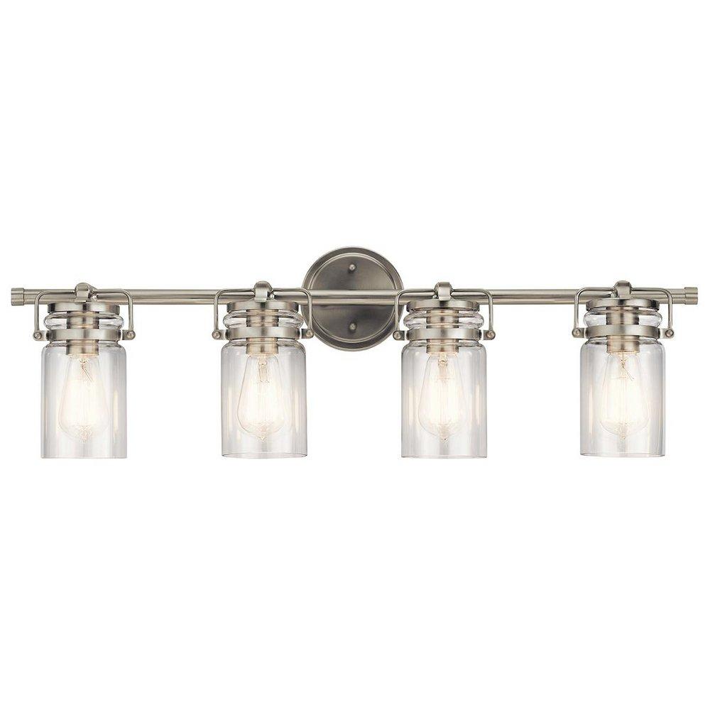 Kichler Lighting Brushed Nickel 75W 4-Light Medium E-26 Incandescent Vanity Fixture 