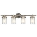 Kichler Lighting Brushed Nickel 75W 4-Light Medium E-26 Incandescent Vanity Fixture 