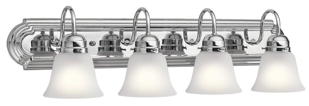 Kichler Lighting Chrome 400W 4-Light Medium E-26 Incandescent Bath Light 