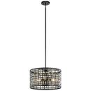 Kichler Lighting Black 75W 3-Light Medium E-26 Incandescent Pendant 