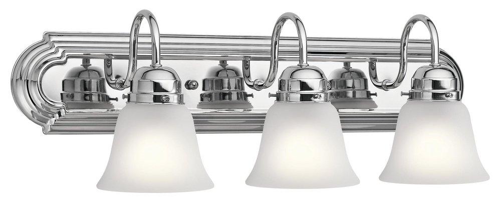 Kichler Lighting Polished Chrome 300W 3-Light Medium E-26 Incandescent Bath Light 