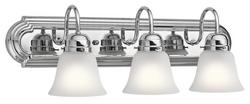 300W 3-Light Medium E-26 Incandescent Bath Light in Polished Chrome