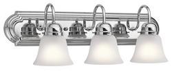300W 3-Light Medium E-26 Incandescent Bath Light in Polished Chrome