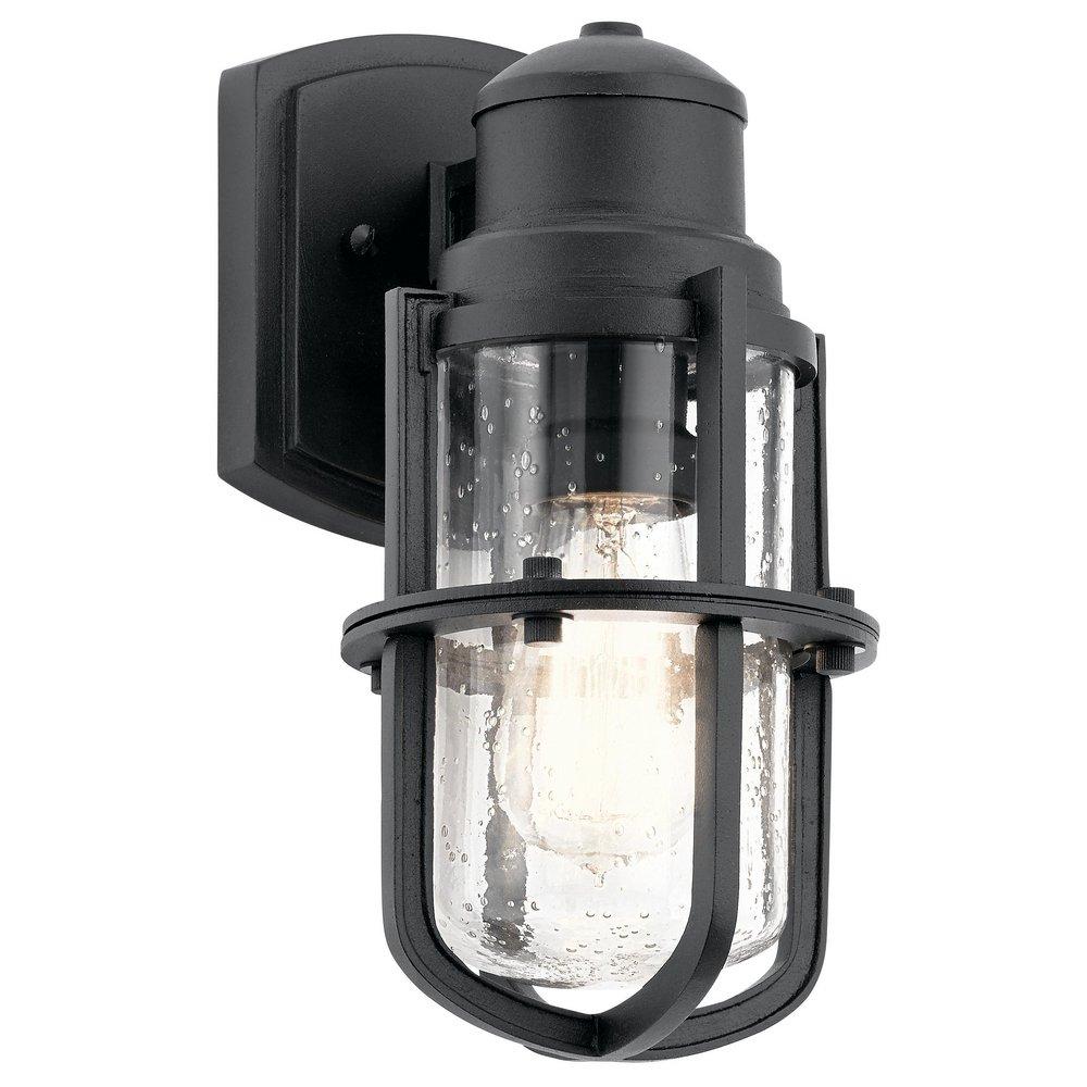 Kichler Lighting Textured Black 75W 1-Light Medium E-26 Incandescent Outdoor Wall Sconce 