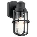 75W 1-Light Medium E-26 Incandescent Outdoor Wall Sconce in Textured Black