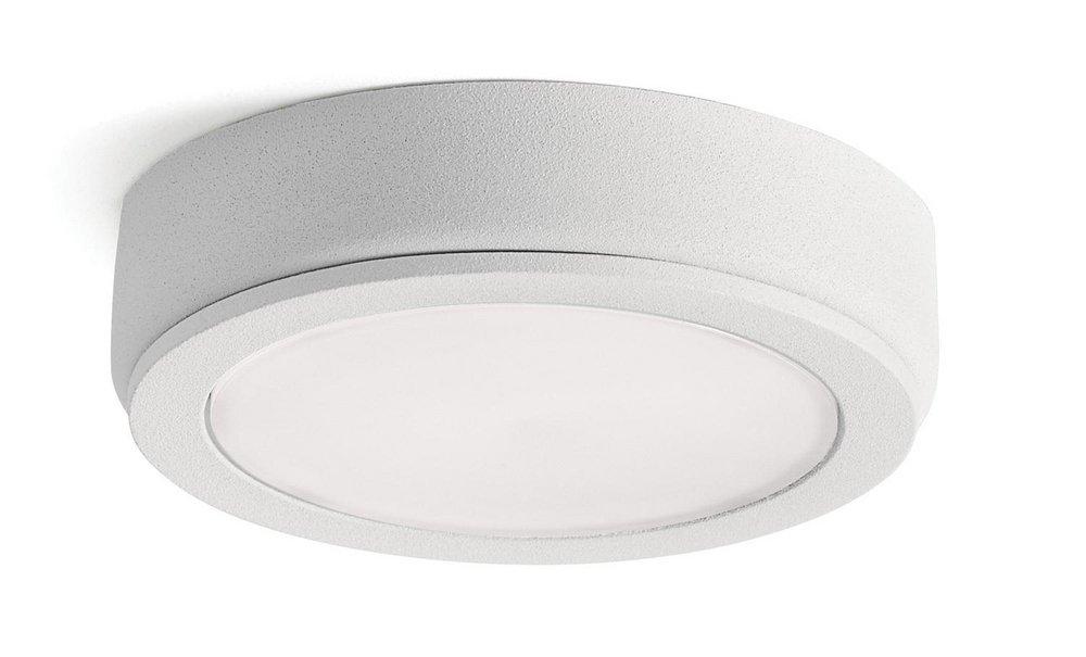 Kichler Lighting Textured White 12V 3000 Kelvin 150 Lumens Accent Disc LED Flush Mount Under-Cabinet Light 