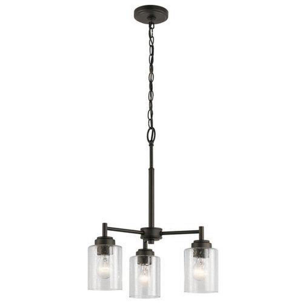 Kichler Lighting Olde Bronze 225W 3-Light Medium E-26 Incandescent Chandelier 