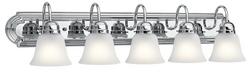 36in. 300W 5 Lights E26 Medium Vanity Fixture in Chrome