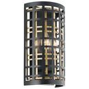 Kichler Lighting Black 12 in. 2-Light Wall Sconce 