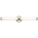 31W 2-Light LED Vanity Fixture in Polished Nickel
