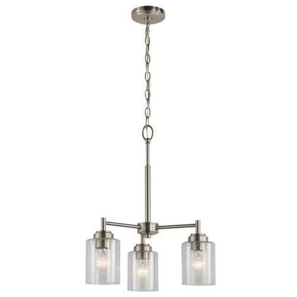 Kichler Lighting Brushed Nickel 225W 3-Light Medium E-26 Incandescent Chandelier 