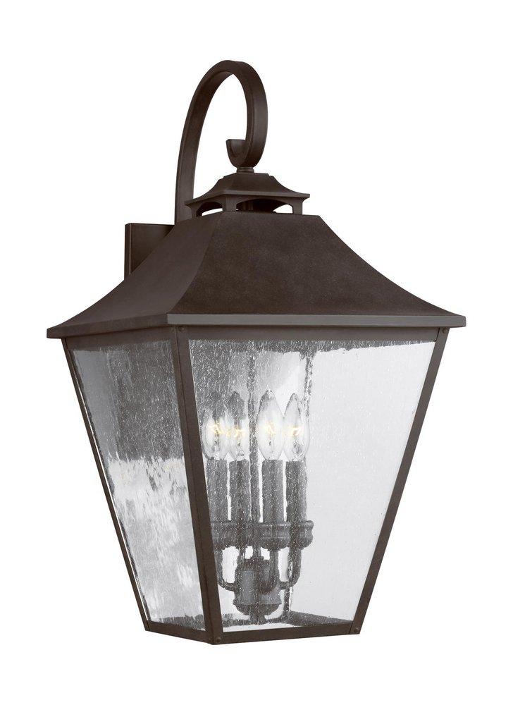 Visual Comfort & Co. Studio Sable 60W 4-Light Candelabra E-12 Incandescent Outdoor Wall Sconce 