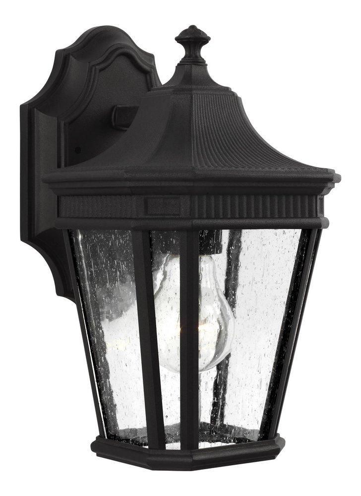 Visual Comfort & Co. Generation Lighting Black 100W 1-Light Medium E-26 Incandescent Outdoor Wall Sconce 