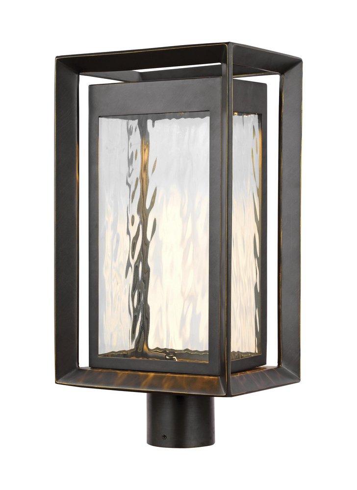 Visual Comfort & Co. Studio Antique Bronze 26W 1-Light Integrated LED Post Lantern 