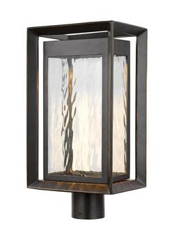 26W 1-Light Integrated LED Post Lantern in Antique Bronze