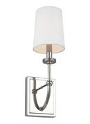 60W 1-Light Candelabra E-12 Incandescent Wall Sconce in Polished Nickel